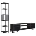 Ver imagem 1 de Rack 180 Cm 2 Pt Estante Prateleira Industrial 27x23 Preto Pp