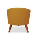 Ver imagem 6 de Poltrona Sala Decorativa Stella Pé Madeira Trapézio Castanho Veludo D03 - D’Rossi