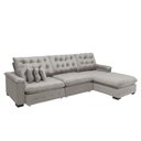 Ver imagem 3 de Sofá Berlin 3.85x2.10m com Chaise Super Pillow Top - Avelã