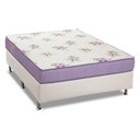 Ver imagem 1 de Cama Box Casal: Colchão Espuma Ortobom Physical Super Resistente + Base CRC Courano White(138x188)