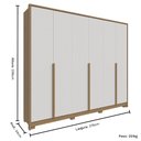 Ver imagem 3 de Guarda Roupa Casal 6 Portas New Guarapari