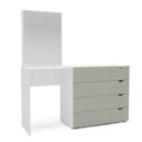 Ver imagem 2 de Cômoda Penteadeira 4 Gavetas com Espelho Porto