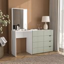 Ver imagem 1 de Cômoda Penteadeira 4 Gavetas com Espelho Porto