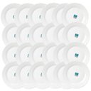 Ver imagem 1 de Prato Raso de Vidro Opaline Jasmim 26cm 24 Unidades - Nadir 5542