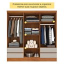 Ver imagem 7 de Guarda Roupa Casal Oregon 6 Portas 4 Gavetas com Pés Tcil Tcil Móveis Guarda Roupa Casal Oregon 6 Po