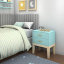 Ver imagem 1 de Mesa de Cabeceira Live Teens Infantil Quarto Juvenil:menta