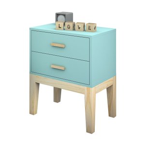 Mesa de Cabeceira Live Teens Infantil Quarto Juvenil:Menta
