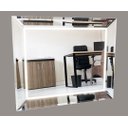 Ver imagem 1 de Espelho Chanfrado com Moldura em Bisotê com Led Mobília Express Grande