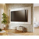 Ver imagem 1 de Painel para TV até 65 Polegadas com LED 216,8cm Multimóveis Crcol-PTV031 Off White/Madeirado