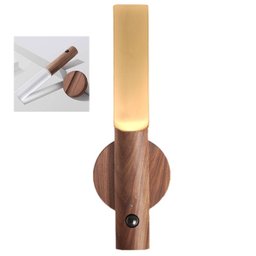 Luminaria Bastao Led Bateria Recarregavel Usb Inteligente Base Magnetica Luz Noturna Sensor Presença - 1