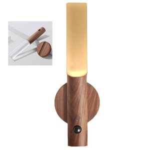 Luminaria Bastao Led Bateria Recarregavel Usb Inteligente Base Magnetica Luz Noturna Sensor Presença