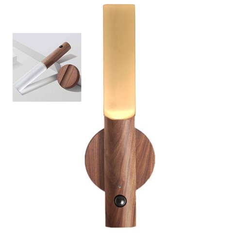Luminaria Bastao Led Bateria Recarregavel Usb Inteligente Base Magnetica Luz Noturna Sensor Presença