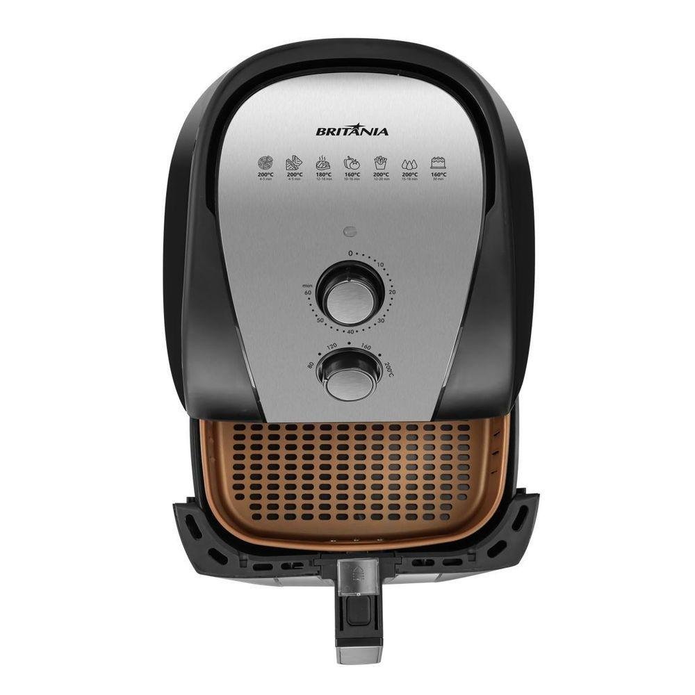 Fritadeira Air Fryer Britânia 5,5l 1500w Gold Bfr51 127v - 6