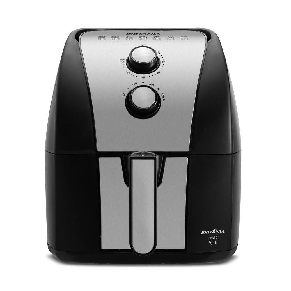 Fritadeira Air Fryer Britânia 5,5l 1500w Gold Bfr51 127v - 2
