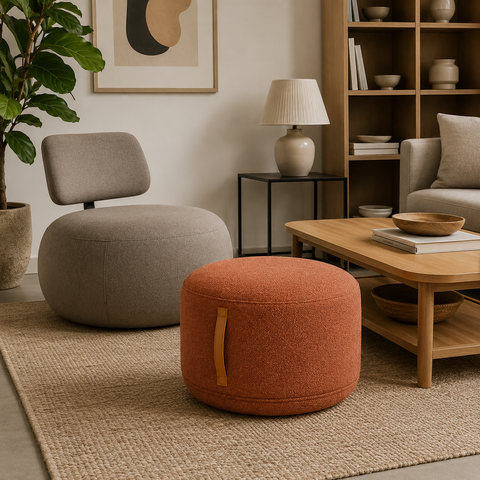 Puff para Sala de Estar 35cm X 50cm Lounge