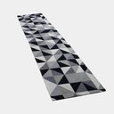 Ver imagem 5 de Passadeira Tapete Corredor Cozinha Antiderrapante Mosaico 1,30 X 0,45 Preto Decorativo Preto