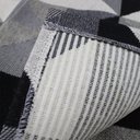 Ver imagem 4 de Passadeira Tapete Corredor Cozinha Antiderrapante Mosaico 1,30 X 0,45 Preto Decorativo Preto