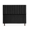 Cabeceira Cancun para Cama Box Casal 140cm Suede - Ecotec Decor:Preto - 1