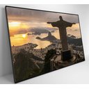 Ver imagem 4 de Quadro Monumento Cristo Redentor Rio de Janeiro - 90x60 Cm - Adesivo Fotográfico