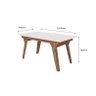 CONJUNTO SALA DE JANTAR MARFIM 1,56 COM 06 CADEIRAS AMÊN 73B - 3