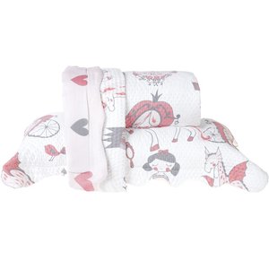 Kit Cobre Leito Rolinho Solteiro + Porta Travesseiro Toque Macio Era Uma Vez