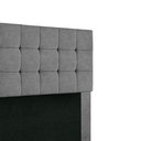 Ver imagem 4 de Cabeceira Cama Box Queen em Suede Cinza Shop Das Cabeceiras Cinza