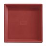 Prato Base Grande Quadrado Vaso Polietileno 40 Cm Vermelho - 2