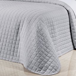 Cobre Leito Solteiro king Glass 2Pçs 200 Fios 100% Algodão Prata - 3