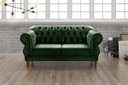 Ver imagem 2 de Sofá Chesterfield Capitonê Elisabeth Duquesa 2 Lugares - Veludo Verde Musgo