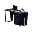 Ver imagem 4 de Mesa Escrivaninha Industrial 135cm C/ Gaveteiro 4 Gavetas F5 Cor:preto