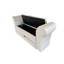 Ver imagem 6 de RECAMIER PUFF BAÚ SAPATEIRA COM BRAÇOS E GAVETA 1,38 CM PARA CAMA BOX PADRÃO - CREME