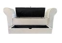 Ver imagem 7 de RECAMIER PUFF BAÚ SAPATEIRA COM BRAÇOS E GAVETA 1,38 CM PARA CAMA BOX PADRÃO - CREME