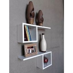 Kit 2 Nichos Estendidos - Livros e Decorações - Nichos Brancos - 1