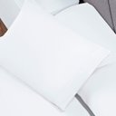 Ver imagem 3 de Jogo de Lençol Solteiro Soft 2 Peças Cama Fronha e Lençol Elástico 100% Poliéster 180 Fios Branco