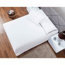 Ver imagem 2 de Jogo de Lençol Solteiro Soft 2 Peças Cama Fronha e Lençol Elástico 100% Poliéster 180 Fios Branco