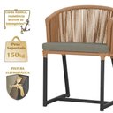 Ver imagem 4 de Mesa com 4 Cadeiras e Noronha Estofado 8 Trama Original Terra Cota