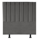 Ver imagem 1 de Cabeceira Cama Box Solteiro Queen Estofada Carla 100cm Suede:cinza Escuro