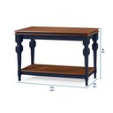 Ver imagem 5 de Aparador e Divisor de Ambiente com 1 Prateleira 2004 Manchester Linz Móveis - Azul Petróleo/imbuia