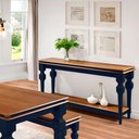 Ver imagem 4 de Aparador e Divisor de Ambiente com 1 Prateleira 2004 Manchester Linz Móveis - Azul Petróleo/imbuia