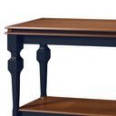 Ver imagem 2 de Aparador e Divisor de Ambiente com 1 Prateleira 2004 Manchester Linz Móveis - Azul Petróleo/imbuia