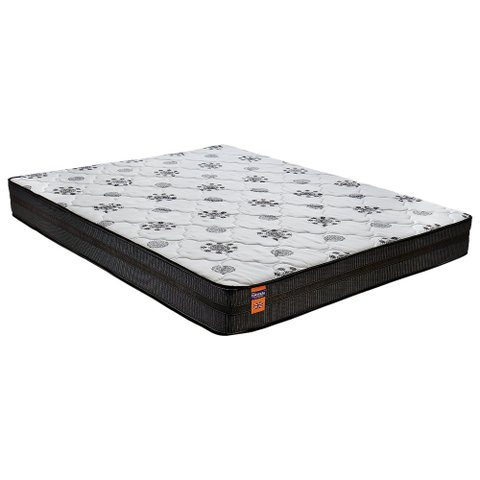 Cama Box com Colchão Queen Molas Max Force Pérola 158x198 Inducol