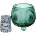 Ver imagem 5 de Beretta Centro Mesa 22x15x15cm Vidro Verde com Pé