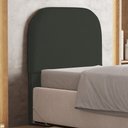 Ver imagem 1 de Cabeceira Cama Box 100cm Orgânica Lanna W01 Linho Verde Musgo - Lyam Decor