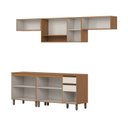 Ver imagem 4 de Cozinha Modulada Compacta 6 Peças com Balcão Pia com Tampo e Aéreo com Nicho Venaly