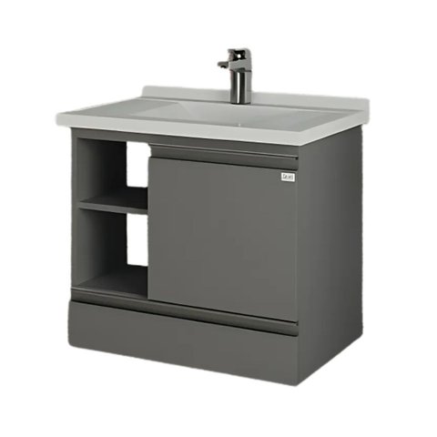 Conjunto Gabinete de Banheiro Lisboa com Cuba e Espelheira:opera