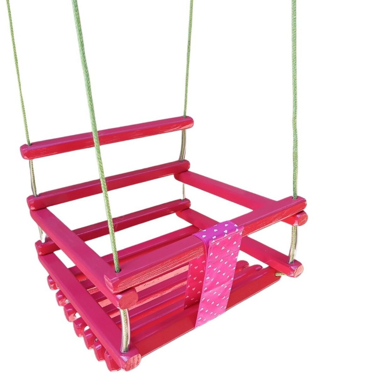 Balanço gangorra infantil madeira 50x40 Pink suporta 100kg