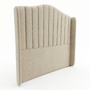 Ver imagem 7 de Cabeceira Estofada Cama Box Casal Padrão Arya 140cm Moderna Premium Bouclê Bege - Desk Design