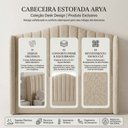 Ver imagem 5 de Cabeceira Estofada Cama Box Casal Padrão Arya 140cm Moderna Premium Bouclê Bege - Desk Design