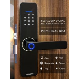 Fechadura digital Rio Wi-Fi App Primebras - 1