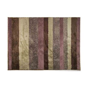 Tapete Para Quarto ,sala ,escritório 1,33 X 2,00 Pelo Macio.:Listrado Capucino